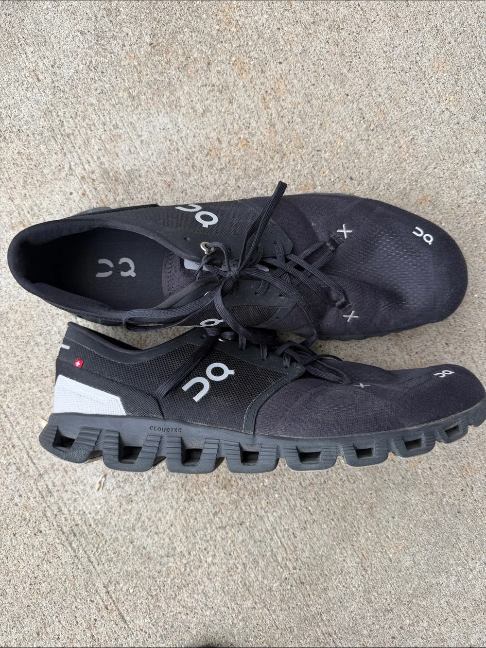 On Running Men's Cloud Athletic Shoes in Black